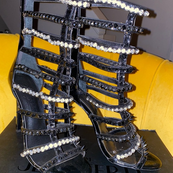 Jennifer Le Black Razor Heels - Picture 3 of 5